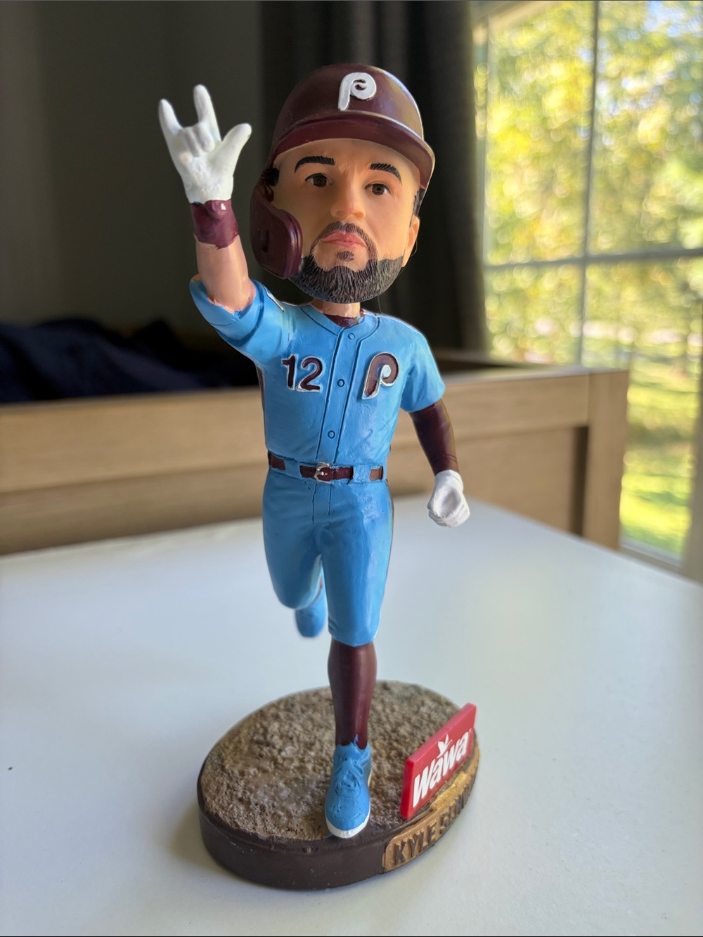 NWT ⚾️ 2026 Kyle Schwarber Blue Bobblehead Figurine - Wawa Edition